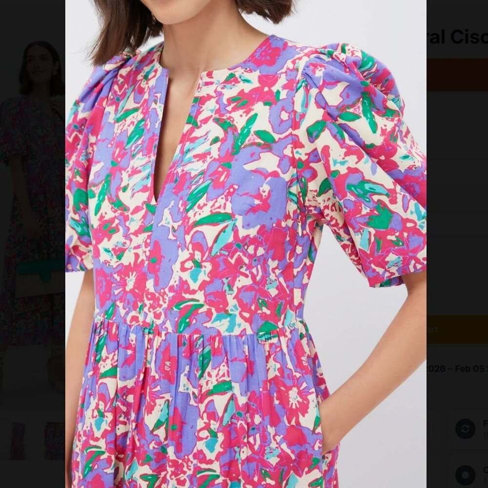 TUCKERNUCK Hyacinth House Magenta Multi Floral Cisco Maxi Dress - Picture 3 of 16